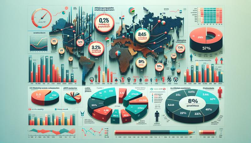 世界各國吸菸率分析，哪個國家抽菸人口最多和最少