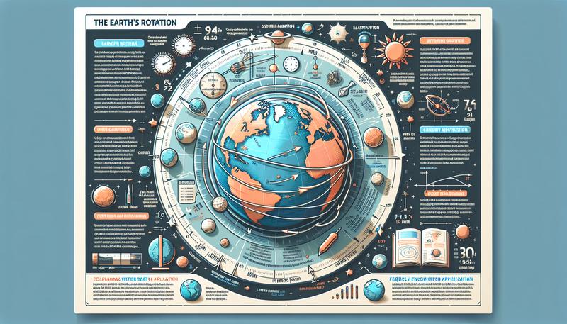 地球自轉的原因、速度、方向、測量、應用和常見問題